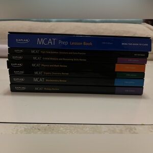 Kaplan MCAT Prep Lesson Book Set. Fifth edition. Like New